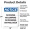 Signmission No Diving No Jumping No Running, 18 in W x Rectangle, Aluminum OS-2PACK-NS-A-1824-V-14483 - alternate 6